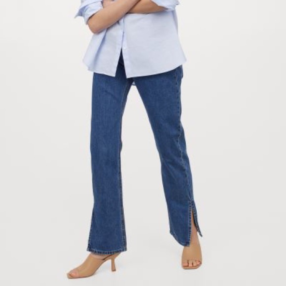 NWT Straight Leg Split Jeans
